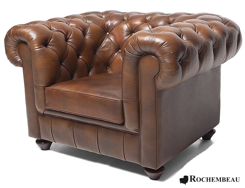 smokkel Ontslag nemen blad Chesterfield Club Chair. Rochembeau sheepskin leather Chesterfield armchair.