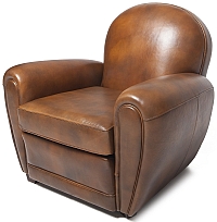 fauteuil club marron