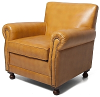 fauteuil club marron clair