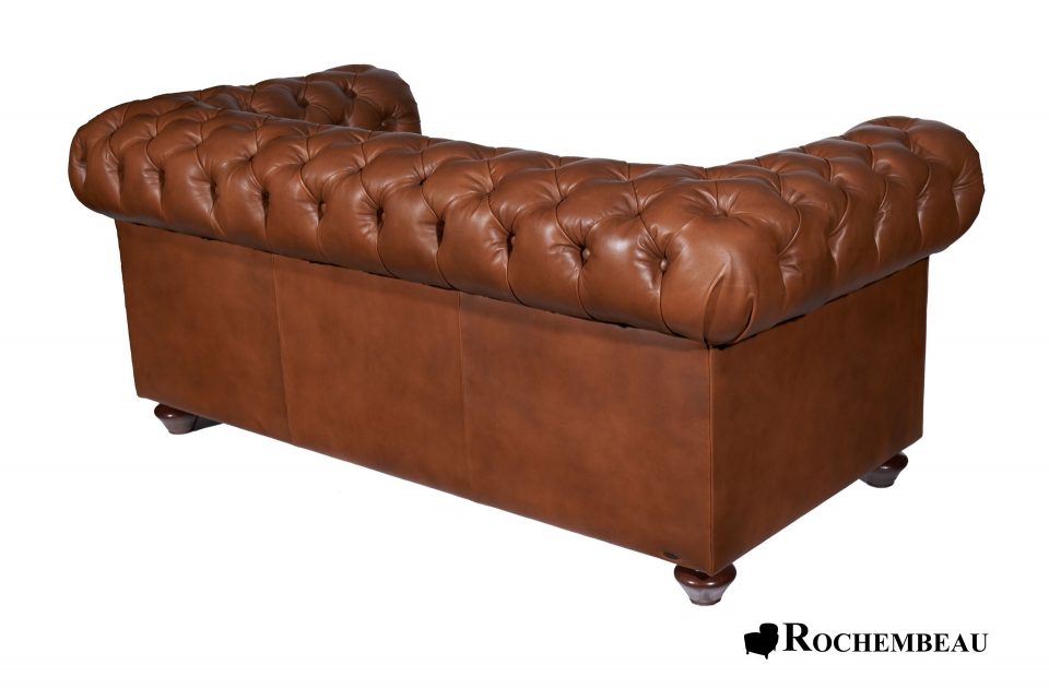 Newton Chesterfield Sofa - Light brown (A10) | 2-seater