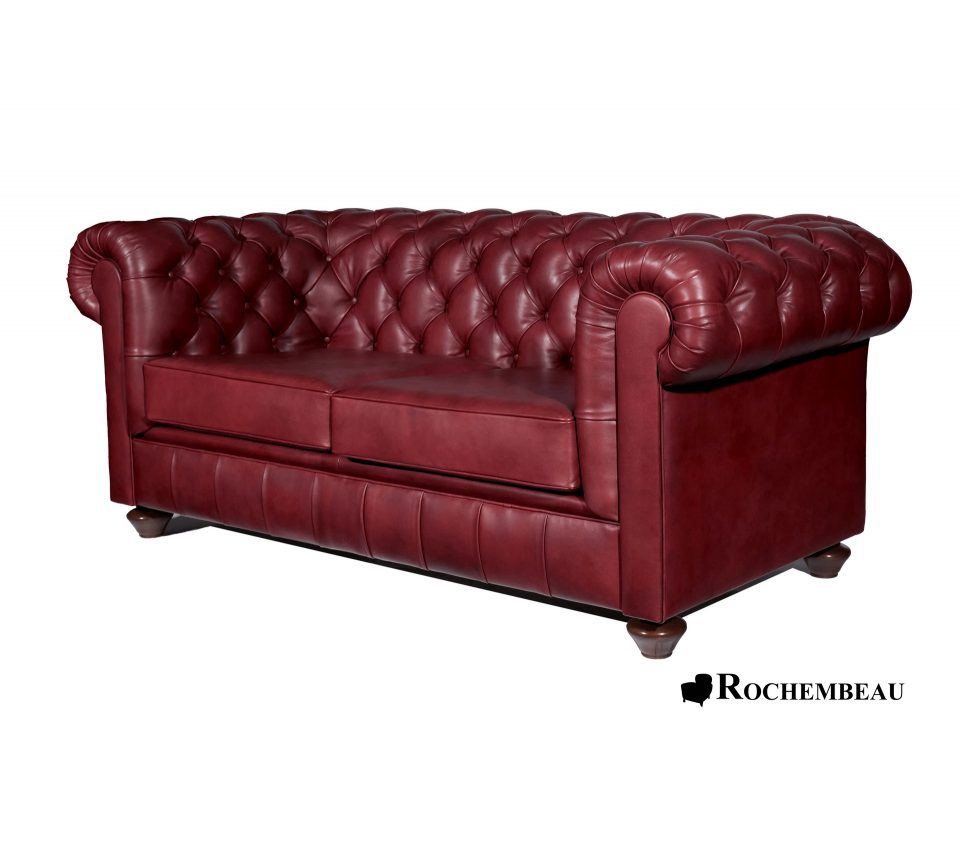 Newton Chesterfield Sofa - Light brown (A10) | 2-seater