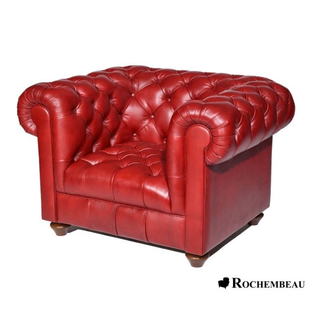 2 Club Chester 5 Fauteuil 37 NEWTON 178 Fauteuil Chesterfield NEWTON rouge Rochembeau.jpg