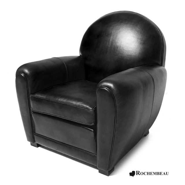 Fauteuil Club Newquay noir brillant.jpg