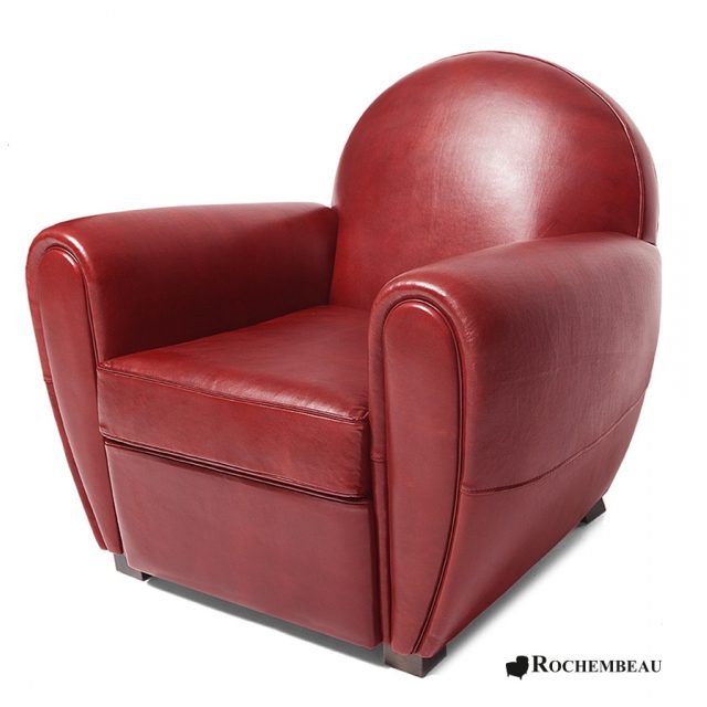 hamilton fauteuil club rochembeau marron rouge ferrari.jpg