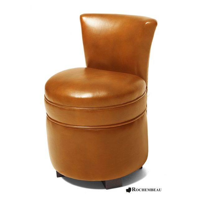 pouf rond Rochembeau marron clair.jpg