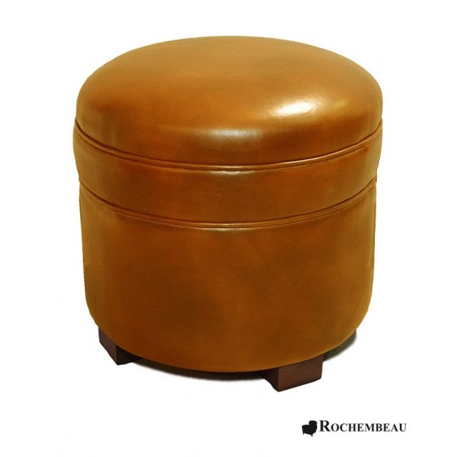 pouf rond en cuir marron clair.jpg