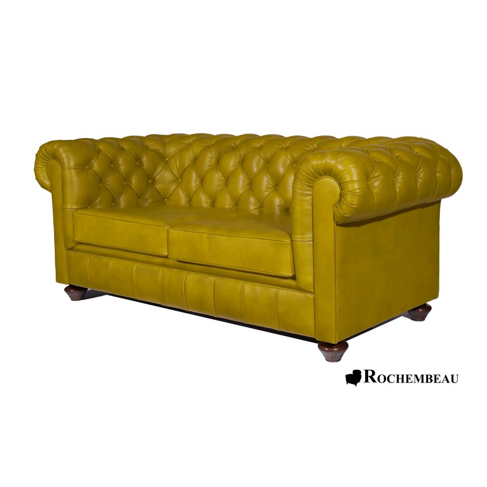 Newton Chesterfield Sofa - Light brown (A10) | 2-seater